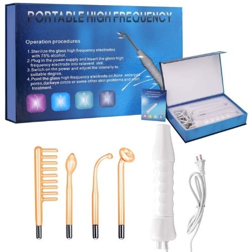 DermaPulse 4-in-1 Portable High Frequency Electrotherapy Beauty Device