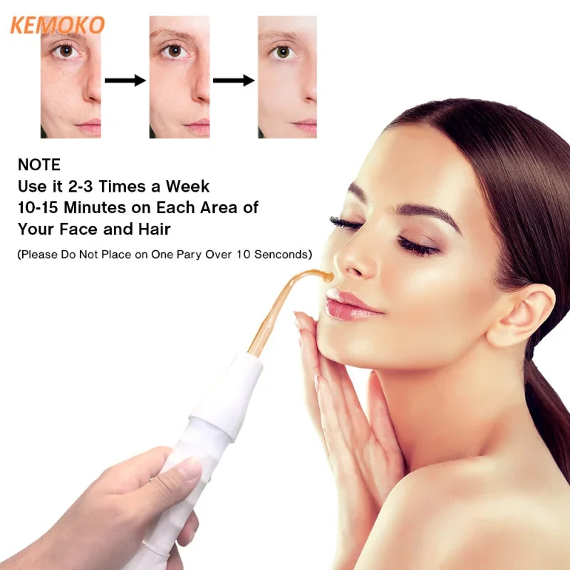 DermaPulse 4-in-1 Portable High Frequency Electrotherapy Beauty Device