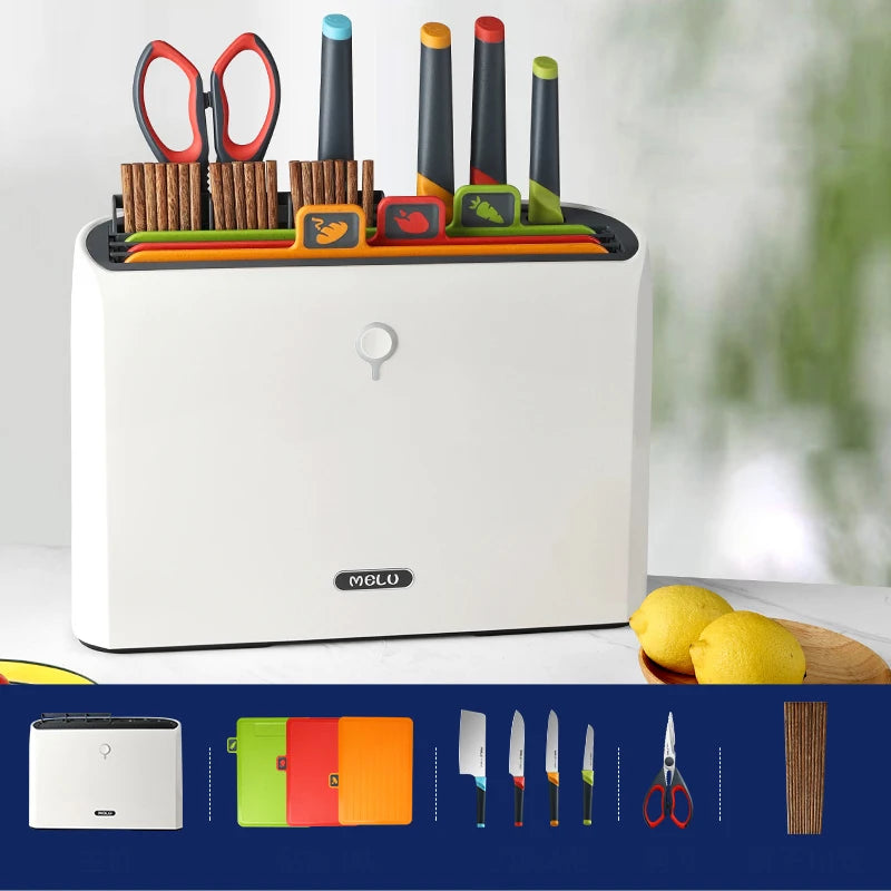 Kitchen Sorted Knife Set & Dryer Holder